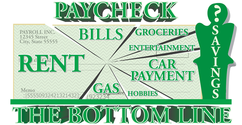 Paycheck Breakdown Pie Chart Design